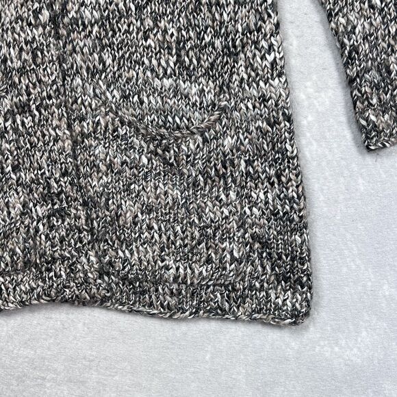J. Jill Cardigan Sweater Womens Size Medium Brown Grey Wool Alpaca Button Front - Picture 4 of 10
